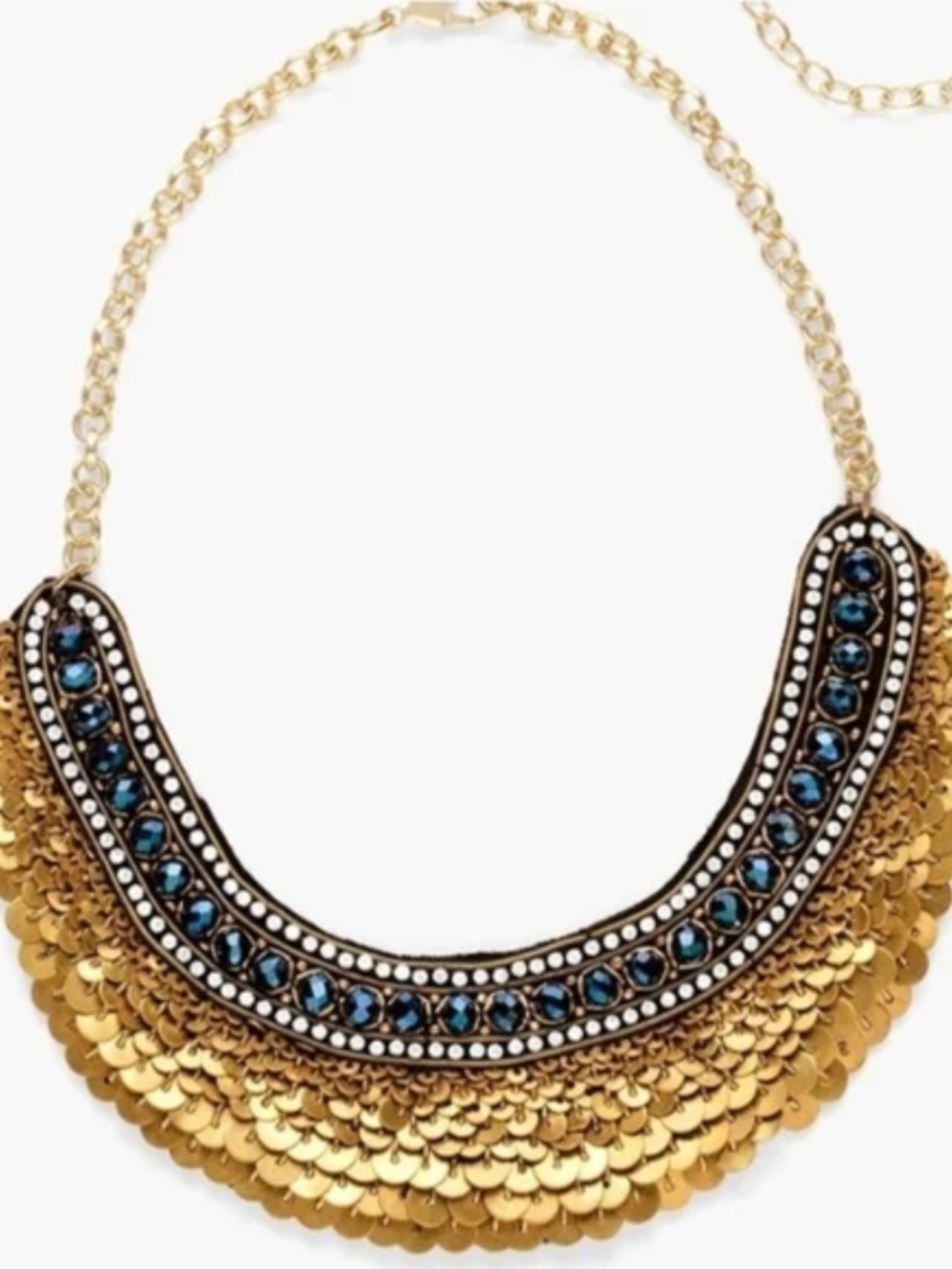 Chicos Contessa Necklace with Gold Sequins - Picture 4 of 4